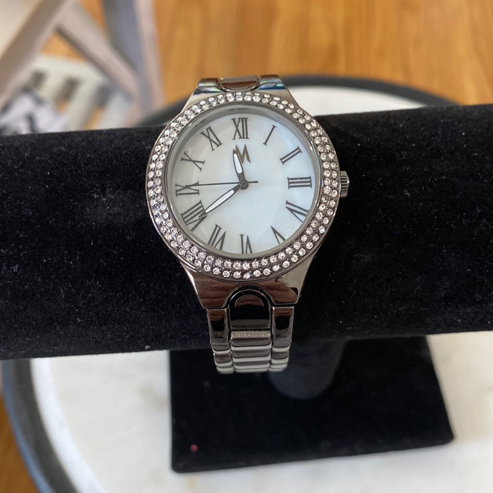 Silver Crystal Watch | Sparkle Detail | Women's Fashion Watch | OS